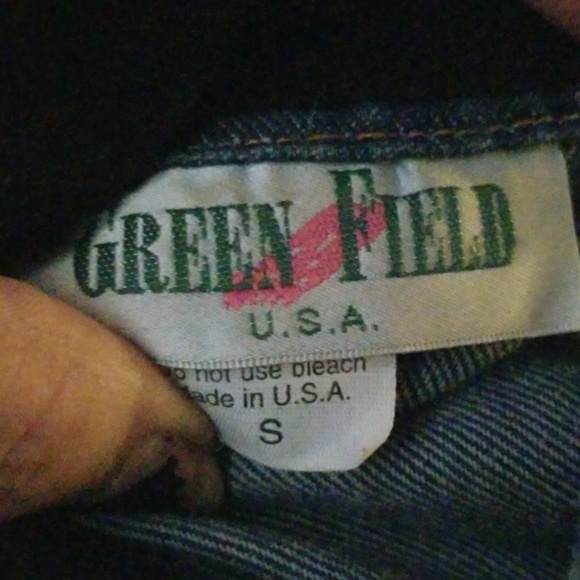 GREEN FIELD BLUE JEAN TOP - Picture 4 of 4
